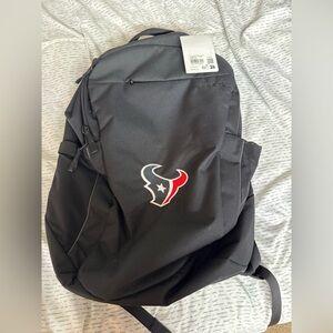 Lululemon Black Backpack NWT Houston Texans Logo Triple-Zip